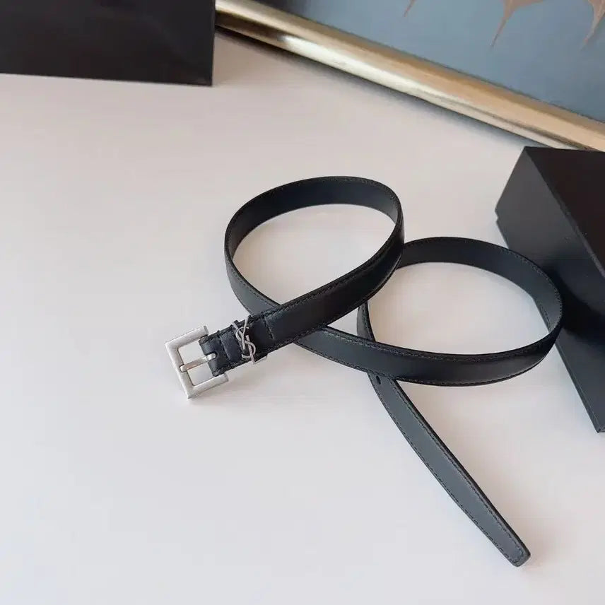[BUNJANG] 생로랑 여성 벨트 2.0cm 폭 블랙 색상입니다 / 생로랑 여성 벨트 2.0cm 폭 블랙 색상입니다