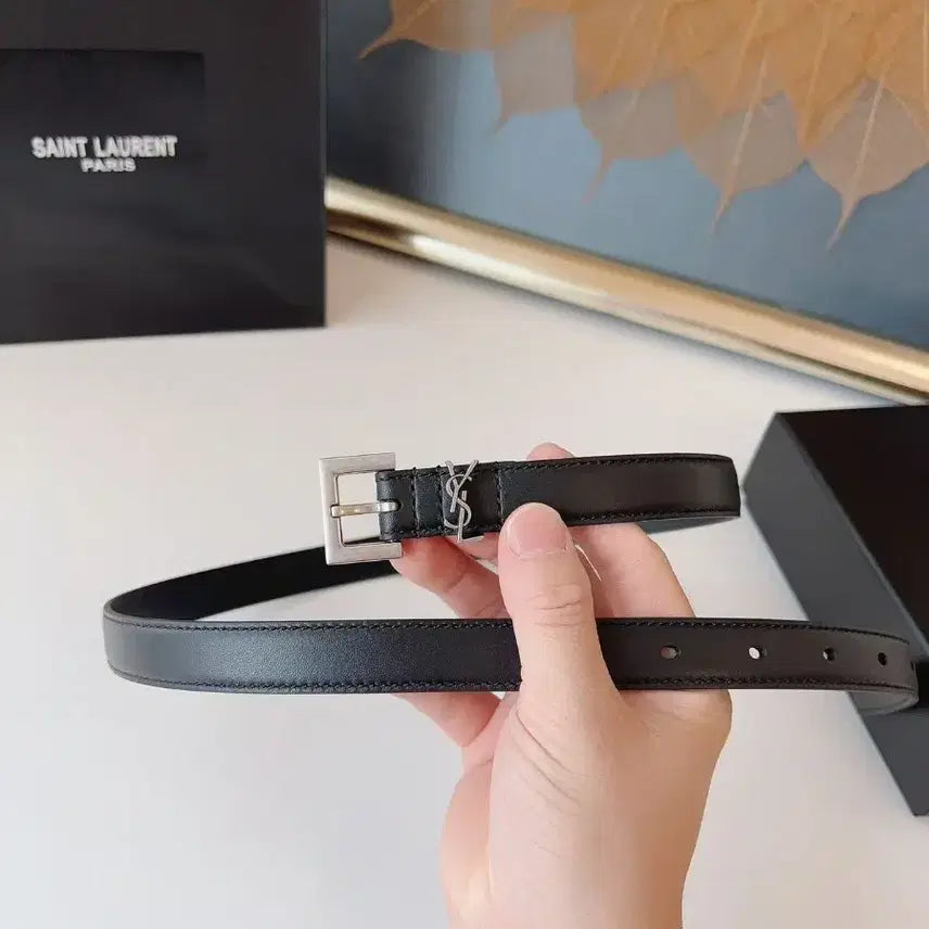 [BUNJANG] 생로랑 여성 벨트 2.0cm 폭 블랙 색상입니다 / 생로랑 여성 벨트 2.0cm 폭 블랙 색상입니다