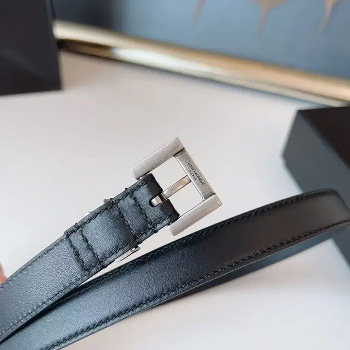 [BUNJANG] 생로랑 여성 벨트 2.0cm 폭 블랙 색상입니다 / 생로랑 여성 벨트 2.0cm 폭 블랙 색상입니다