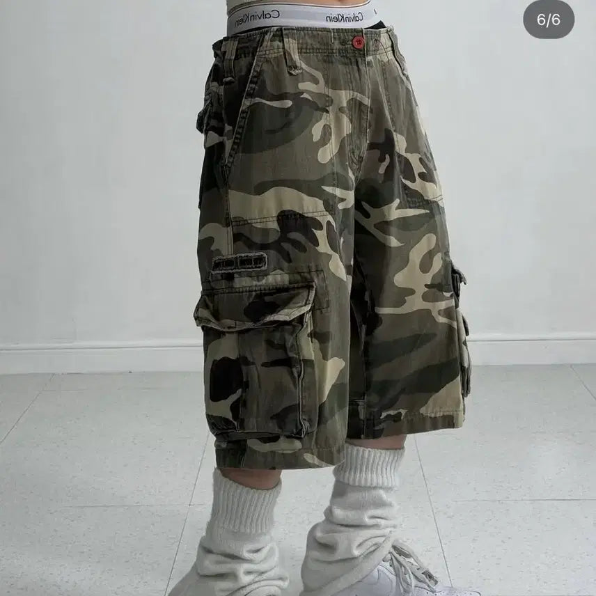 [SOLD OUT] 무오데 빈티지 카모 카반 카고 버뮤다 팬츠