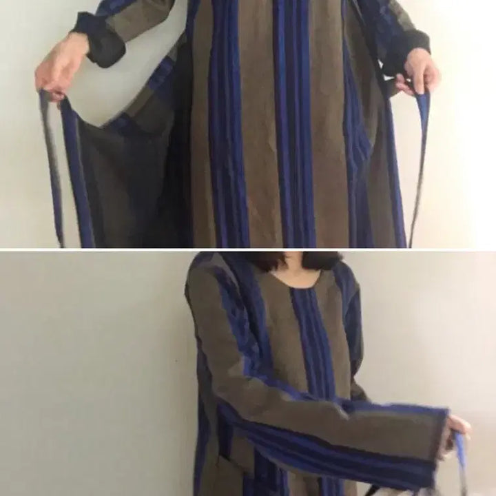 [BUNJANG] Wicomo Linen Wrap Dress / 위꼬모 플랜 드레스 린넨 랩원피스
