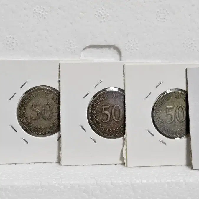 [BUNJANG] Old Korean Coins / 4292년 4294년 50환 10개