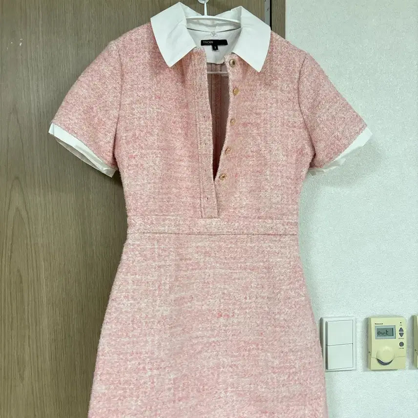 [BUNJANG] Maje Tweed Collar Dress / 마쥬 트위드 카라 원피스