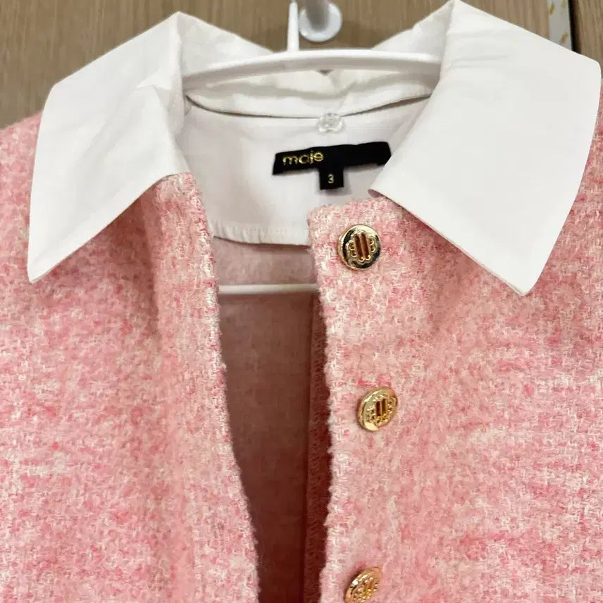 [BUNJANG] Maje Tweed Collar Dress / 마쥬 트위드 카라 원피스