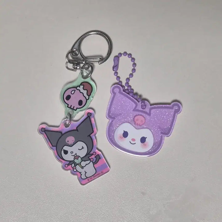 [BUNJANG] Sanrio Kuromi Acrylic Keyring Set / 산리오 쿠로미 아크릴 키링 2종 일괄