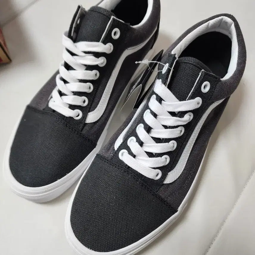 [BUNJANG] Vans Old Skool Summer Linen Black 270 / 반스올드스쿨블랙써머린넨270사이즈