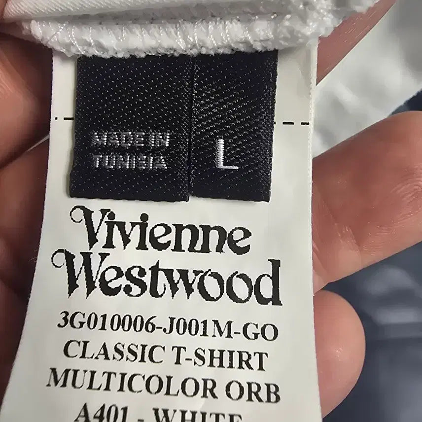 [BUNJANG] Vivienne Westwood White Short Sleeve T-shirt / 비비안웨스트우드 화이트 반팔 티셔츠