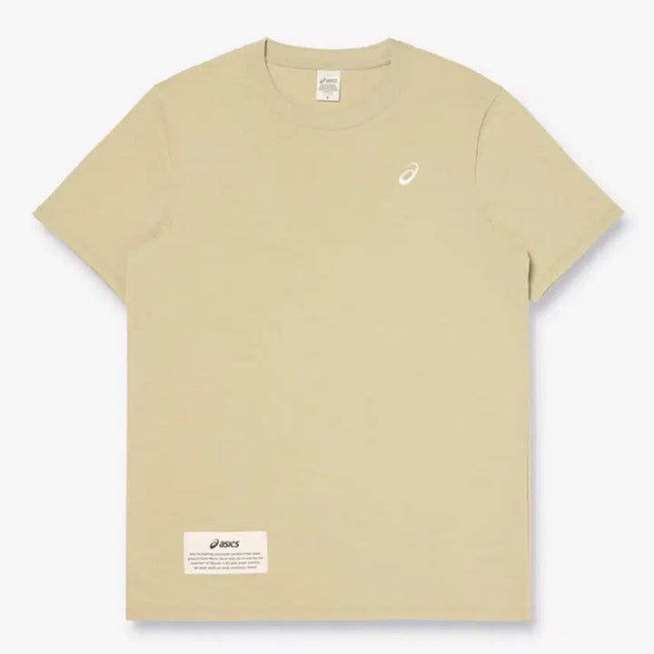 [BUNJANG] Asics Logo T-shirt Khaki Short Sleeve / 아식스 로고 티셔츠 카키색 반팔