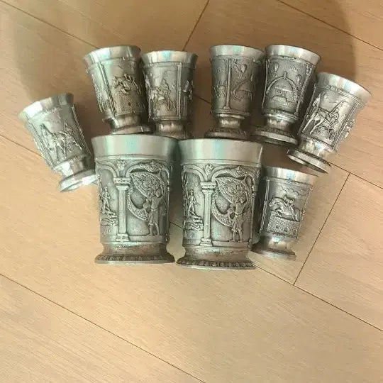 [BUNJANG] Antique Porcelain Wine Cups (Set of 6, 2 Available) / 주석잔 소6개중2개