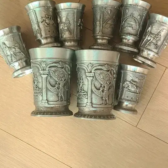 [BUNJANG] Antique Porcelain Wine Cups (Set of 6, 2 Available) / 주석잔 소6개중2개