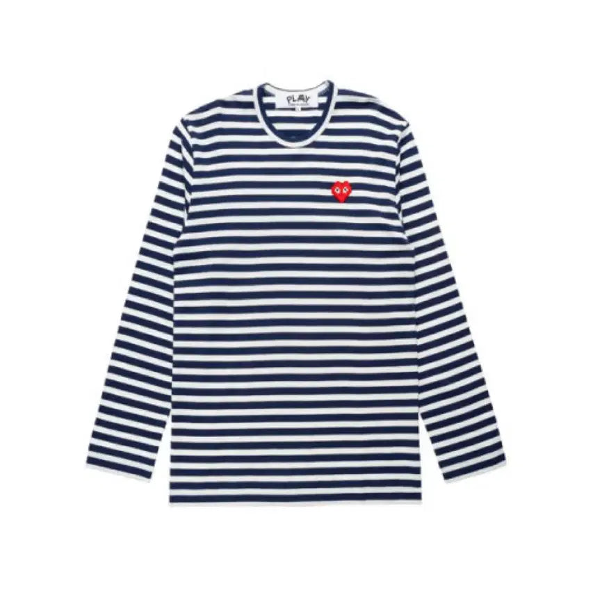 [BUNJANG] Comme des Garcons Stripe Long Sleeve T-shirt Navy (Women&