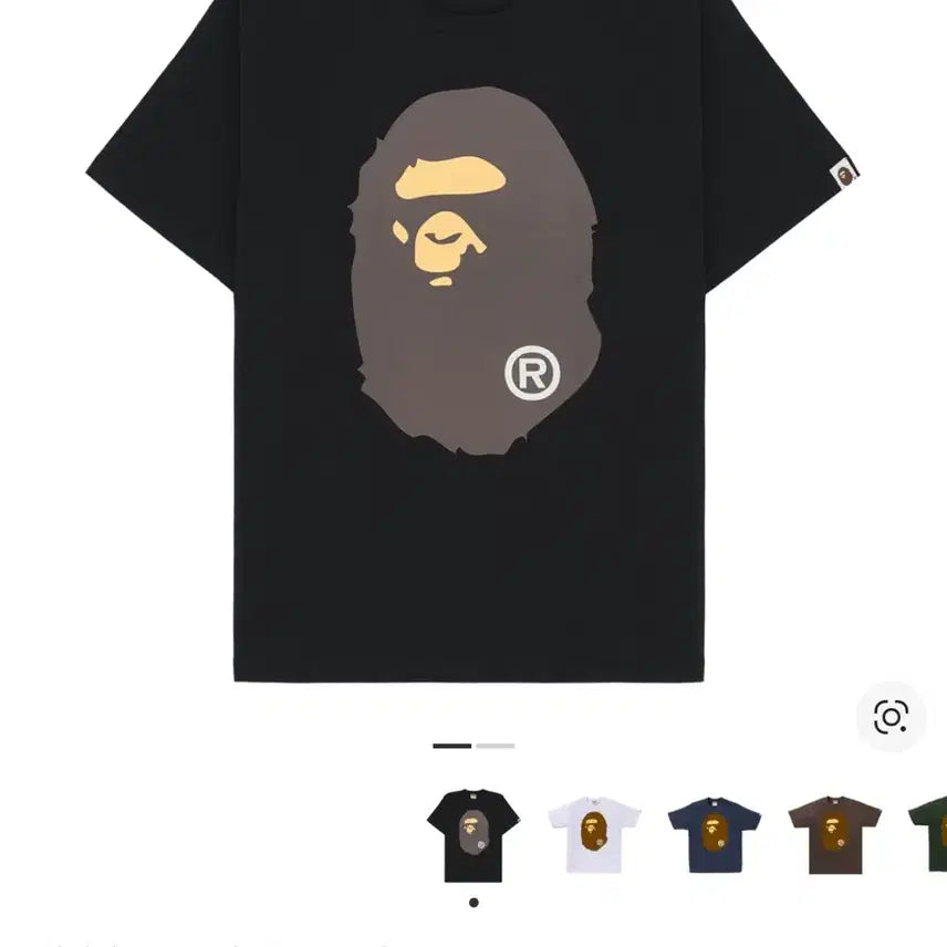 [BUNJANG] BAPE Big Ape Head T-Shirt - Black (M) / 베이프 빅 에이프 헤드 반팔 M 블랙