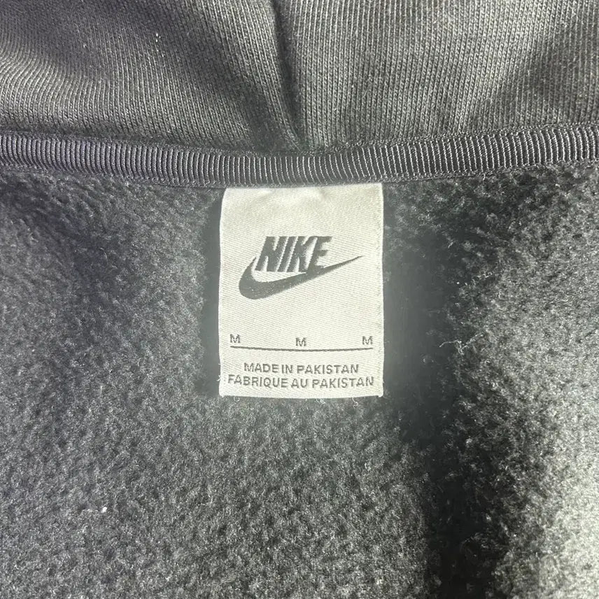 [BUNJANG] Nike x Stussy Washed Fleece Hoodie Black / 나이키 x 스투시 풀 집 워시드 플리스 후드 블랙