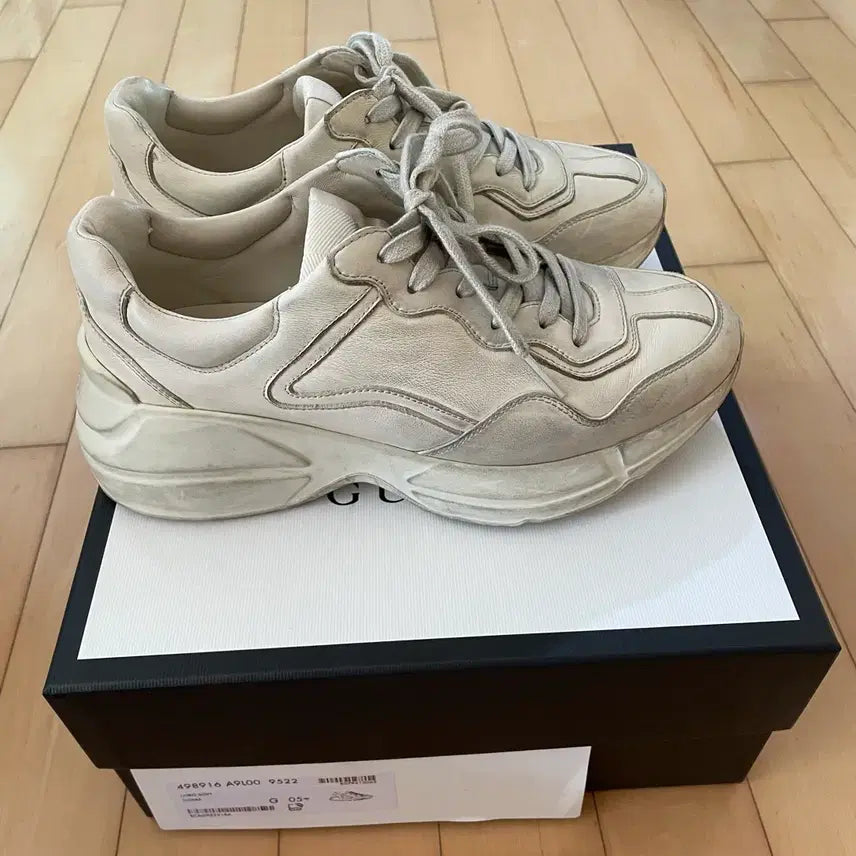 [BUNJANG] Gucci Rhyton Dirty Sneakers / [5.5] 구찌 라이톤 더티 스니커즈