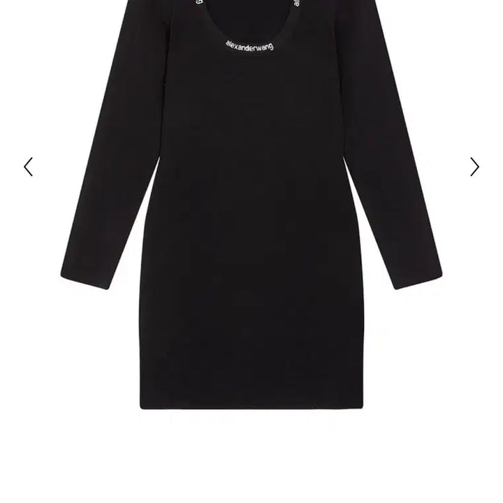 [SOLD OUT] [XS,S] 알렉산더왕 알왕 로고 트림 바디콘 원피스 드레스 치마 블랙
