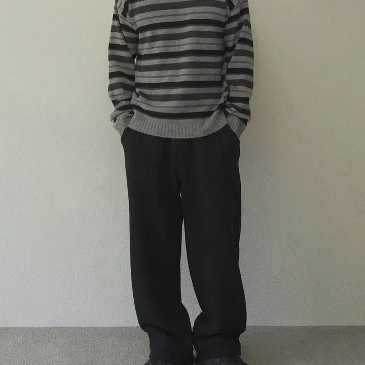 [BUNJANG] Sido Stripe Wool Knit Size 2 / 시도 스트라이프 울 니트 / 2사이즈