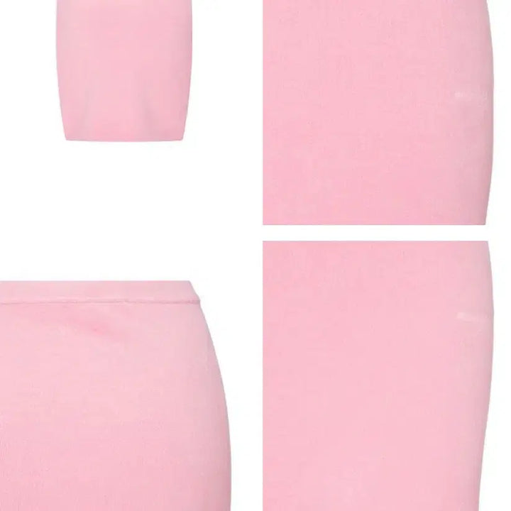 [SOLD OUT] [XS,S] 알렉산더왕 알왕 미니 로고 소프트 치마 스커트 핑크
