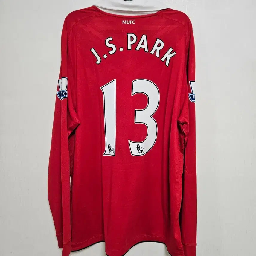 [BUNJANG] Manchester United 2010-11 Home Park Ji-Sung Player Issue Long Sleeve Jersey (XL) / [XL]10-11 맨유 홈 지급용 박지성 리그 유니폼