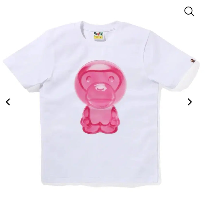 [BUNJANG] BAPE Pink Baby Milo Short Sleeve T-shirt / BAPE 베이프 핑크 베이비마일로 반팔 새상품