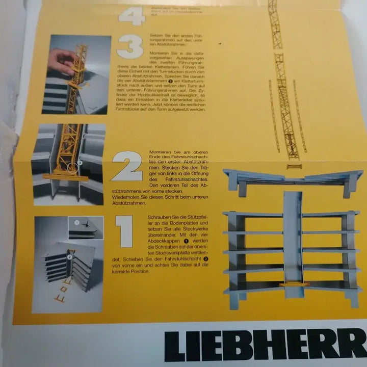 [BUNJANG] Tower Crane Diecast Miniature / 타워 크레인 미니어처 다이캐스트