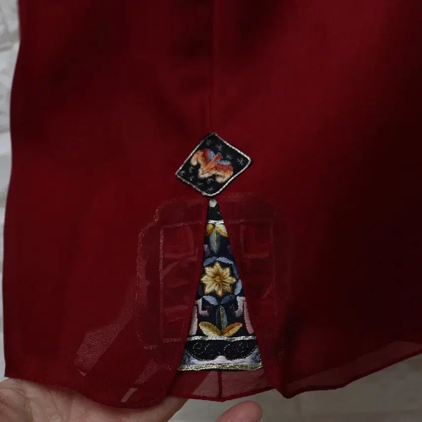 [BUNJANG] Traditional Korean Silk Embroidered Hanbok / 본견한복 손자수한복 여성한복 혼주한복 전통한복  66 M/창고갤러리