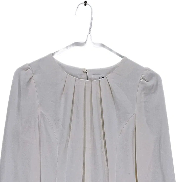 [BUNJANG] Line Ivory Blouse for Women / 라인 여성 블라우스 85 아이보리 하객룩 06943