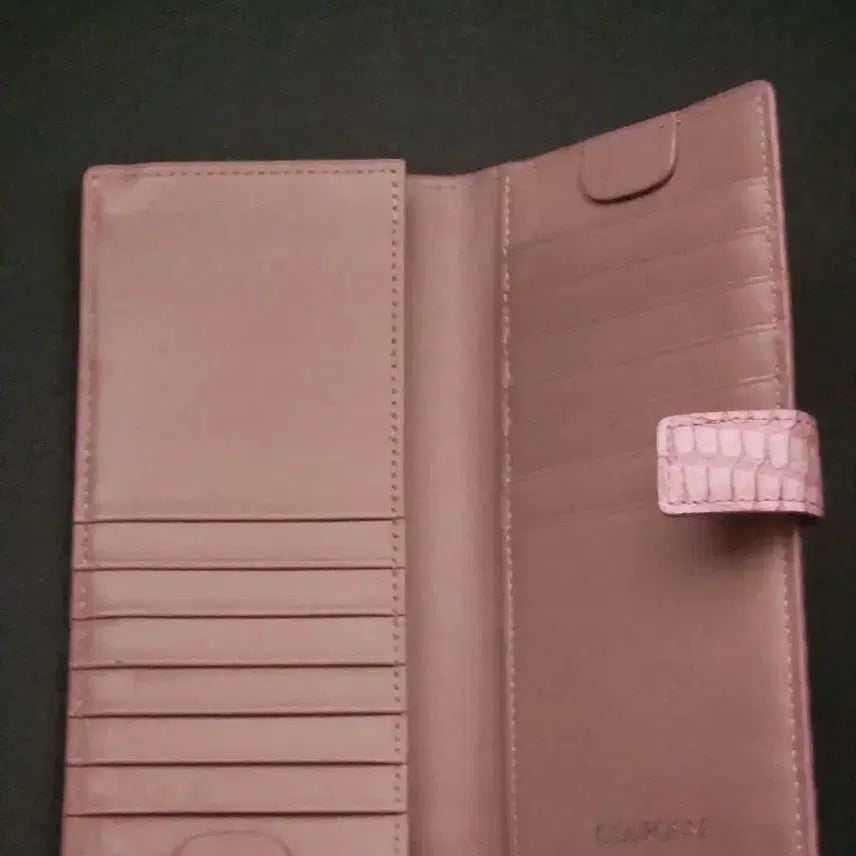[BUNJANG] Couronne Leather Long Wallet / 쿠론 가죽 장지갑