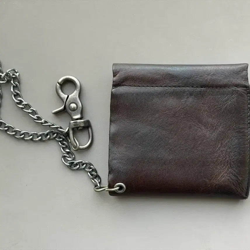 [SOLD OUT] RRL 레더 콘초 엔벨롭 체인 월렛