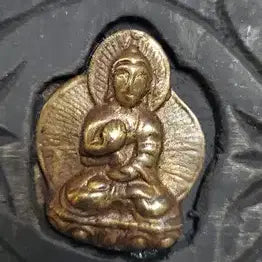 [BUNJANG] Gilt-Bronze Inlaid Wooden Buddhist Scripture &amp; Tibetan Manuscript Antique / 금동불 감입 목제 경판 및 티베트어 필사 본생경 불경 불교 골동품 수집품