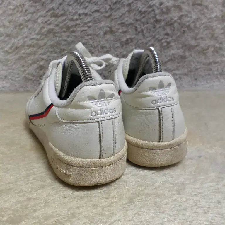 [BUNJANG] Adidas Continental 80 White Sneakers / 후루룩구제 235 아디다스 컨티넨탈 80 화이트 운동화 중고 신발