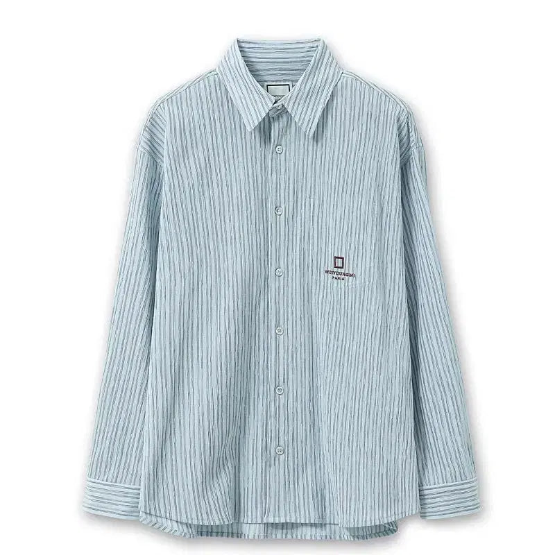 [SOLD OUT] [구매] 우영미 / 25ss 블루 스트라이프 셔츠 44