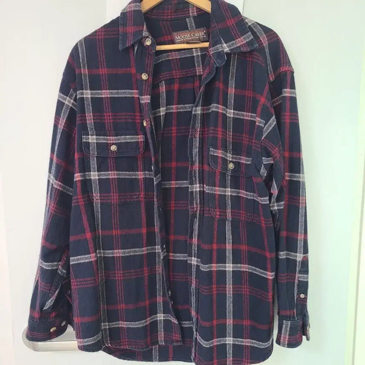 [BUNJANG] Musk Creek Check Heavy Shirt / 무스크크릭 체크 헤비 남방 셔츠