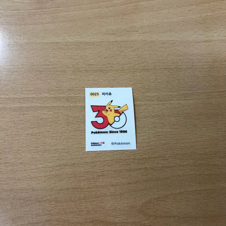 [BUNJANG] Pokemon 30th Anniversary Sticker Pikachu, Articuno, Rayquaza, Celebi / 포켓몬 30주년 띠부실 피카츄 세레비