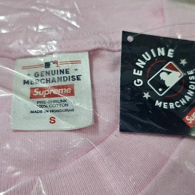 [BUNJANG] Supreme MLB Team T-shirt Light Pink / S정품)슈프림 x MLB 팀 티셔츠 라이트 핑크 - 25FW
