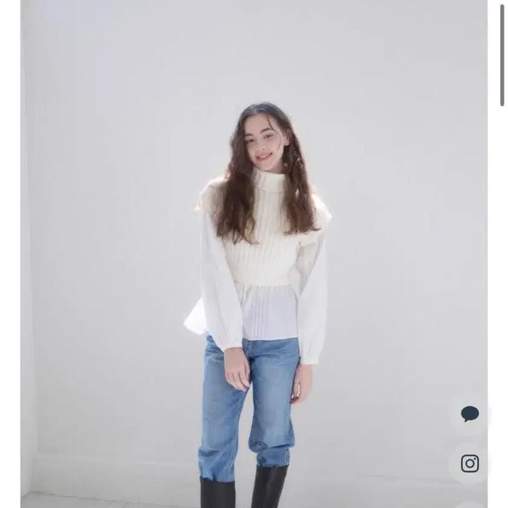 [BUNJANG] Yunsulshop Cotton Polar Vest Ivory / 윤슬샵 cotton polar vest (코튼폴라베스트) 아이보리