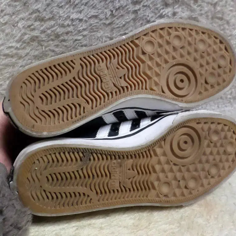[BUNJANG] Adidas Nizza Black Sneakers (Used) / 후루룩구제 225 아디다스 니짜 블랙 운동화 스니커즈 중고 신발