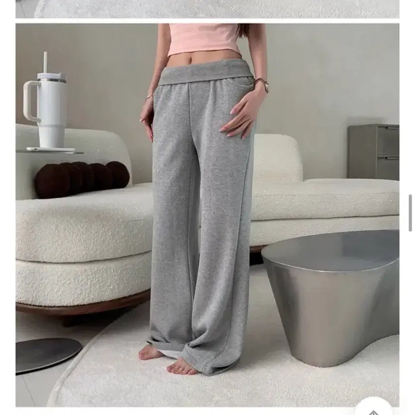 [BUNJANG] Semi Bootcut Pants - Gray &amp; Black / 세미부츠컷팬츠 그레이 블랙 (새상품)