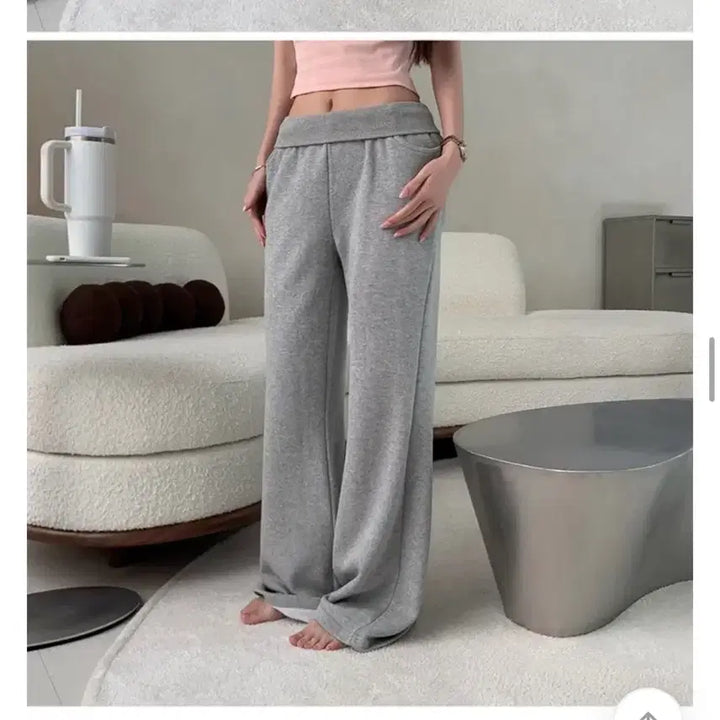 [BUNJANG] Semi Bootcut Pants - Gray &amp; Black / 세미부츠컷팬츠 그레이 블랙 (새상품)