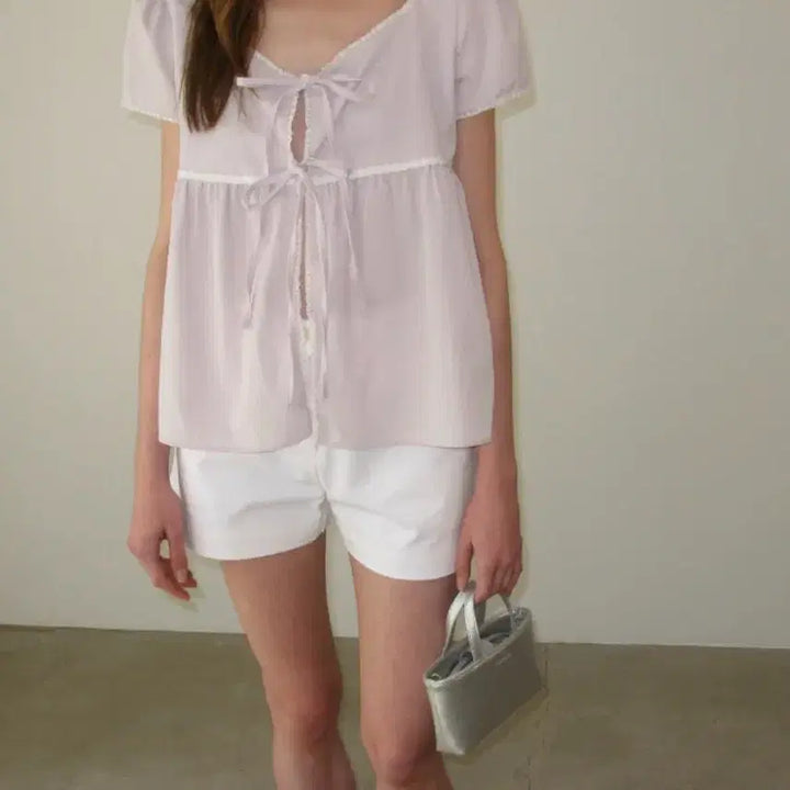 [BUNJANG] Somewherebut Ribbon Blouse / 썸웨어버터 리본 블라우스