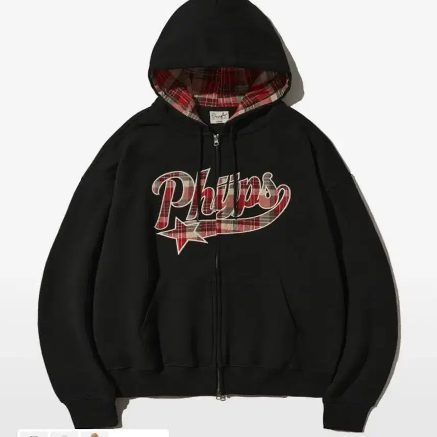 [BUNJANG] Physical Education Check Hooded Zip-up / 피지컬에듀케이션 체크 후드집업