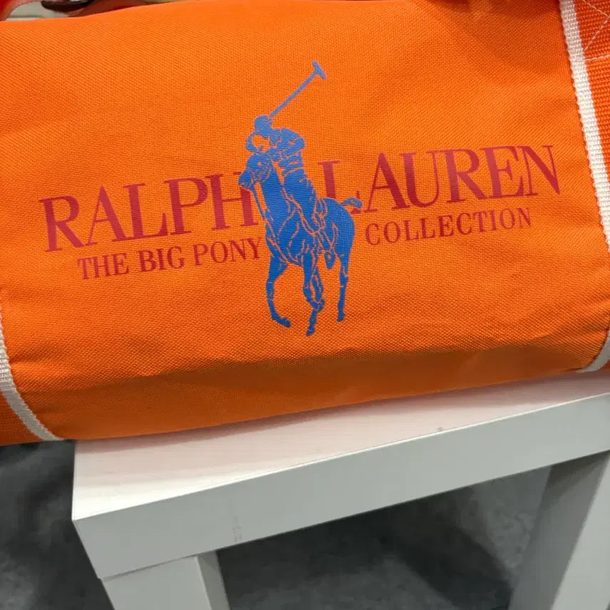 [BUNJANG] Polo Ralph Lauren Big Pony Orange Tote Bag / 폴로 랄프로렌 빅포니 오렌지 토트백 희귀매물