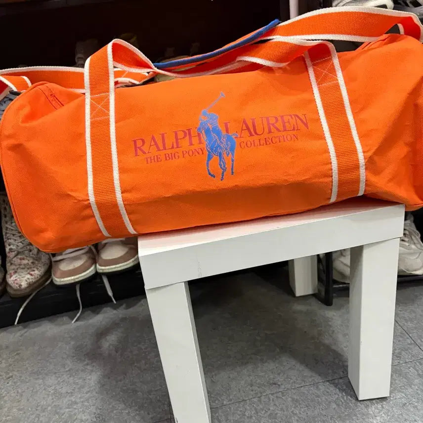 [BUNJANG] Polo Ralph Lauren Big Pony Orange Tote Bag / 폴로 랄프로렌 빅포니 오렌지 토트백 희귀매물