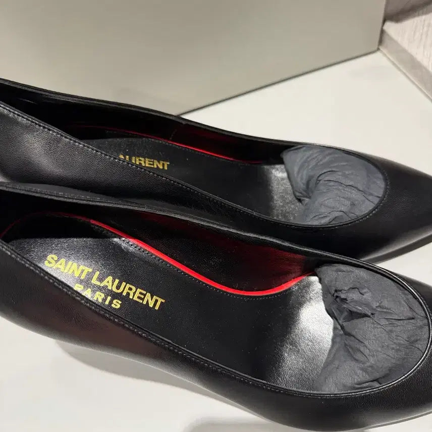 [BUNJANG] Saint Laurent Black Leather Pumps / 생로랑 블랙 레더 여성 펌프스힐