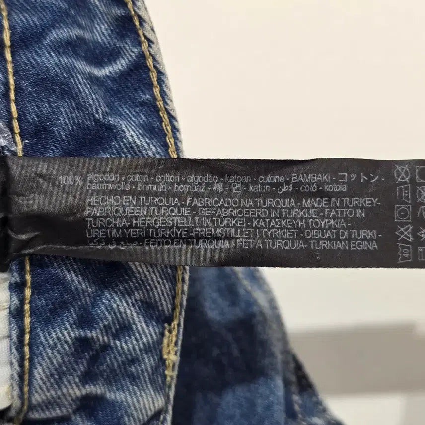 [BUNJANG] ZARA Utility Cargo Denim Wide Pants / 자라 유틸리티 카고 데님  와이드 팬츠