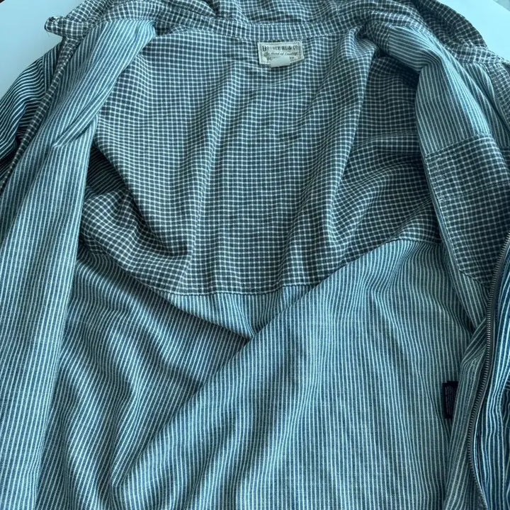 [BUNJANG] RRL Indigo Striped Twill Hooded Jacket / 더블알엘(RRL) 인디고 스트라이프 트윌 후드 자켓 M