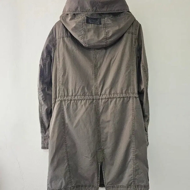 [BUNJANG] Buckaroo Vintage Y2K Long Hooded Coat XL / 버커루 빈티지  y2k야상 후드 카키색상  롱 코트 XL.