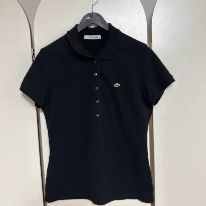 [SOLD OUT] 라코스테 여성 블랙 폴로티 40 컨디션 최상