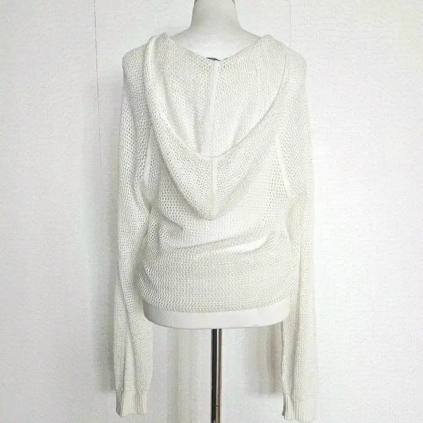 [BUNJANG] Lacoste Crochet Hooded Knit / 라코스테  크로쉐 후드 니트