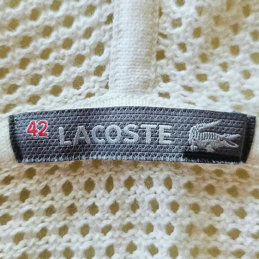 [BUNJANG] Lacoste Crochet Hooded Knit / 라코스테  크로쉐 후드 니트