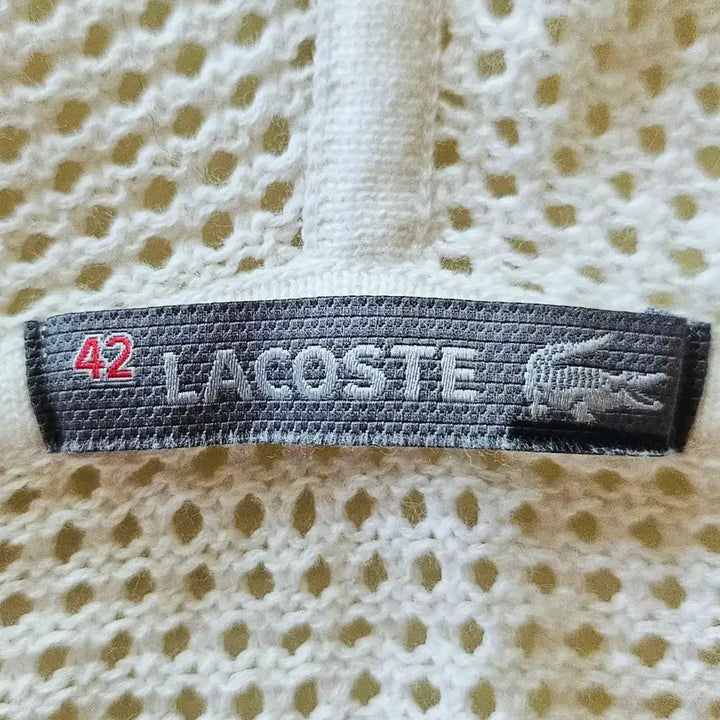 [BUNJANG] Lacoste Crochet Hooded Knit / 라코스테  크로쉐 후드 니트